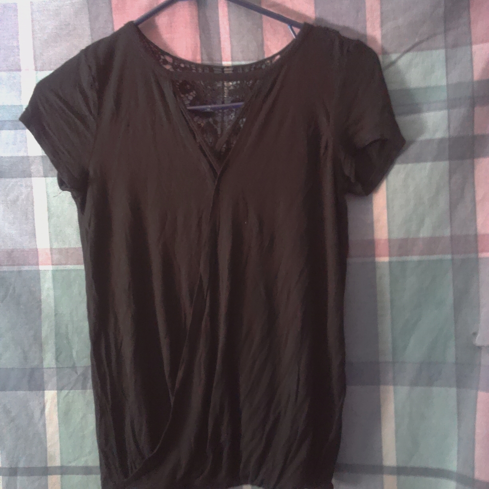 No Boundaries Black Short Sleeve Top